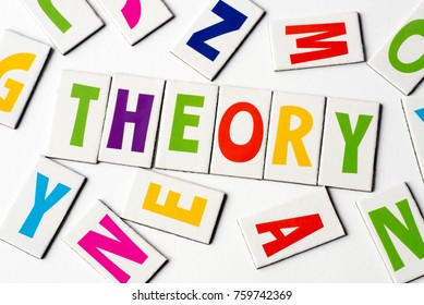 Word Theory Made Colorful Letters On Stock Photo 759742369 | Shutterstock