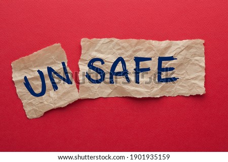 The word unsafe turned into safe