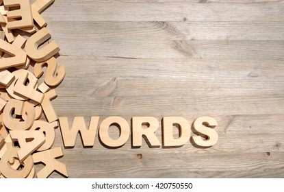 Word Words Made Block Wooden Letters Stock Photo 420750550 | Shutterstock