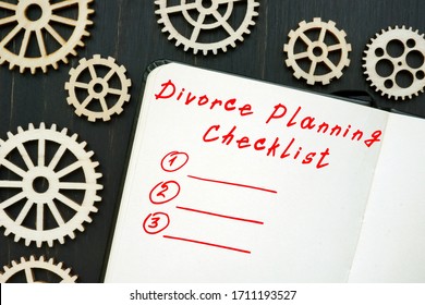 Word writing text Divorce Planning Checklist.