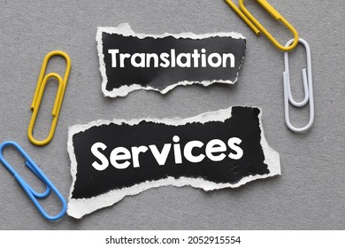 Word Writing Text Translation Services. Business Concept.