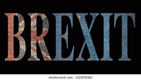 The Words BREXIT Coverd In Brexit Jargon