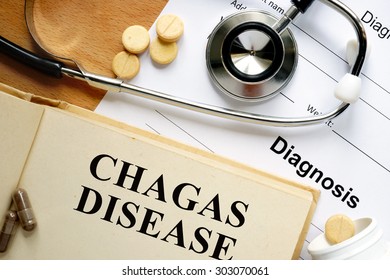 Words Chagas Disease. Medical Concept.