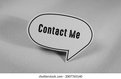 Words With Contact Me Business Concept Idea