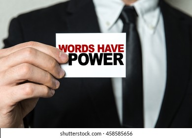 Words Have Power