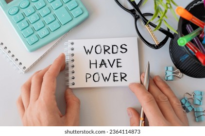 Words Have Power, Motivational Words Quotes Concept - Shutterstock ID 2364114873