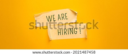Words with Hiring Business Concept idea