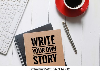 Words On Notebook - Write Your Own Story