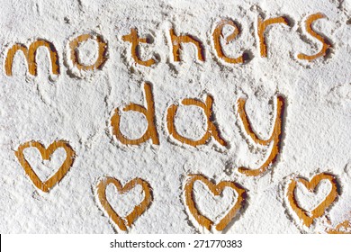 Words written in flour closeup - Powered by Shutterstock