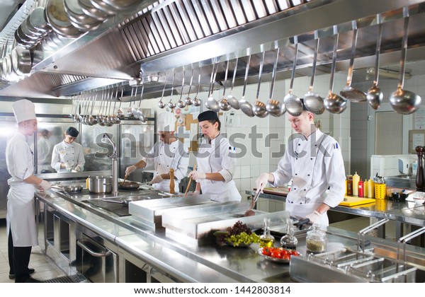 the\
work of the cook in the kitchen of the\
restaurant