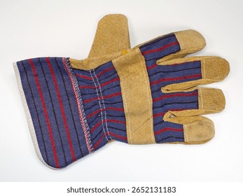 Work gloves in a close-up