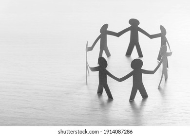 work group people holdin hands in circle - concept togetherness, solidarity - Shutterstock ID 1914087286