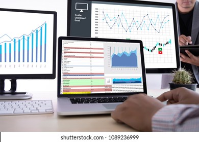 work hard Data Analytics Statistics Information Business Technology - Shutterstock ID 1089236999