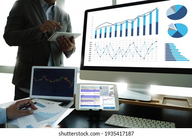 work hard Data Analytics Statistics Information Business Technology investment trading a stock exchange