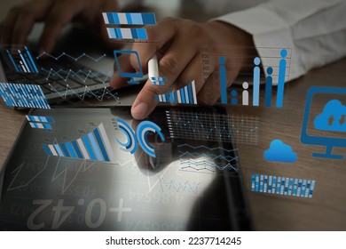 work hard Data Analytics Statistics Information Business Technology.