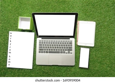 work from home with technology
       