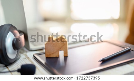 Work from home (WFH). Lock down and Self-quarantine at home. Social Distancing and Physical Distancing. Stay home Stay safe. Effect from Covid-19 and stop outbreak virus.