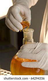 work in laboratory