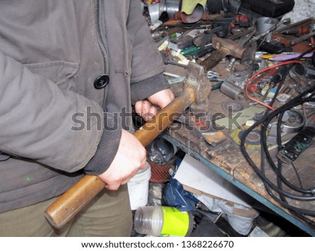 work in the old workshop