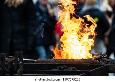 work on fire of blacksmith furnace - Powered by Shutterstock