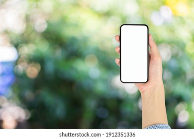 Work People Using Smartphones Mobile Phone Isolated Bokeh Background.