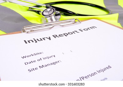 Work Place Injury Report Form