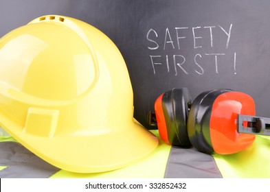 Work Place Safety Concept Safety Equipment Stock Photo 332852432 ...