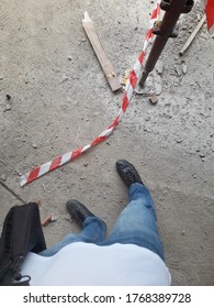 Work in progress on the construction site in summer - business