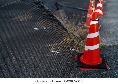 Work in Progress Scene (Warning marker on the asphalt)