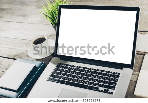 Work Space Laptop Stock Photo (Edit Now) 308226275
