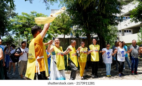 Work Stoppage And Press Release In A Protest Of Health Workers In Izmir,  Turkey On July 01, 2022                       