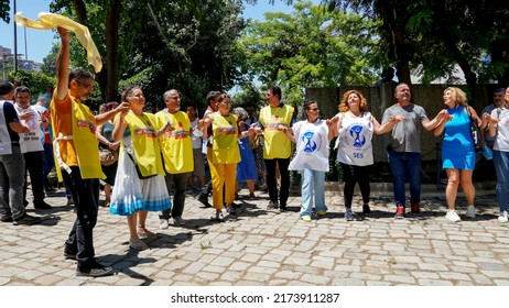 Work Stoppage And Press Release In A Protest Of Health Workers In Izmir,  Turkey On July 01, 2022                       