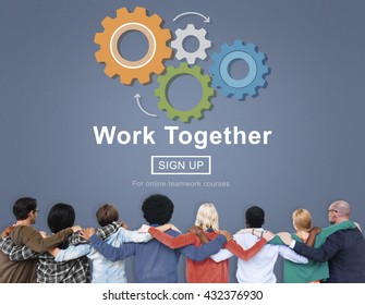 Work Together Teamwork Collaboration Union Unity Concept