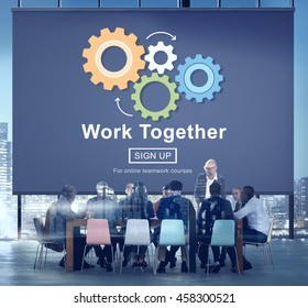 Work Together Teamwork Collaboration Union Unity Concept