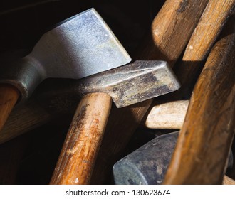 Work Tool Backgrounds Different Hammers Stock Photo 130623674 ...