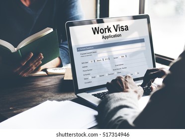 Work Visa Application Employment Recruitment Concept