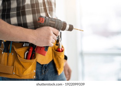 Worker Adjuster With Mobile Drill And Tool Belt