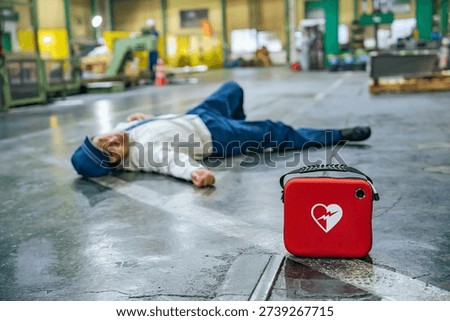 A worker collapsed at a factory and an AED