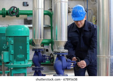 Worker in a Heating Plant - Powered by Shutterstock