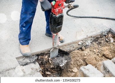 worker and his Jackhammer