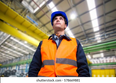 Worker in a industrial site - Powered by Shutterstock