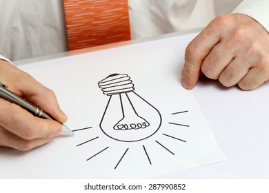 worker in office is