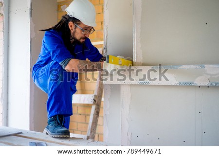 Worker on a consruction site