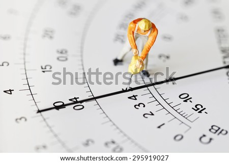 Worker on a scale (model)