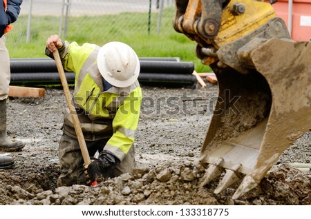 Similar – Image, Stock Photo Large and small tracks in the snow…