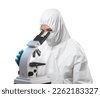 lab coverall isolated