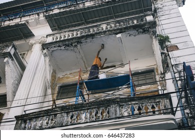 A Worker In Yangon