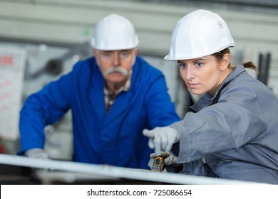 workers checking problem factory