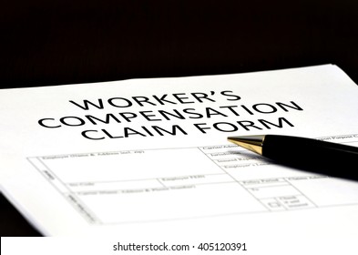 Worker's Compensation Claim form for Comp on Injury employment - Shutterstock ID 405120391