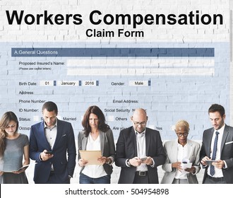 Workers Compensation Claim Form Insurance Concept